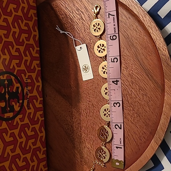 Tory Burch Gold and White Bracelet - Picture 4 of 4